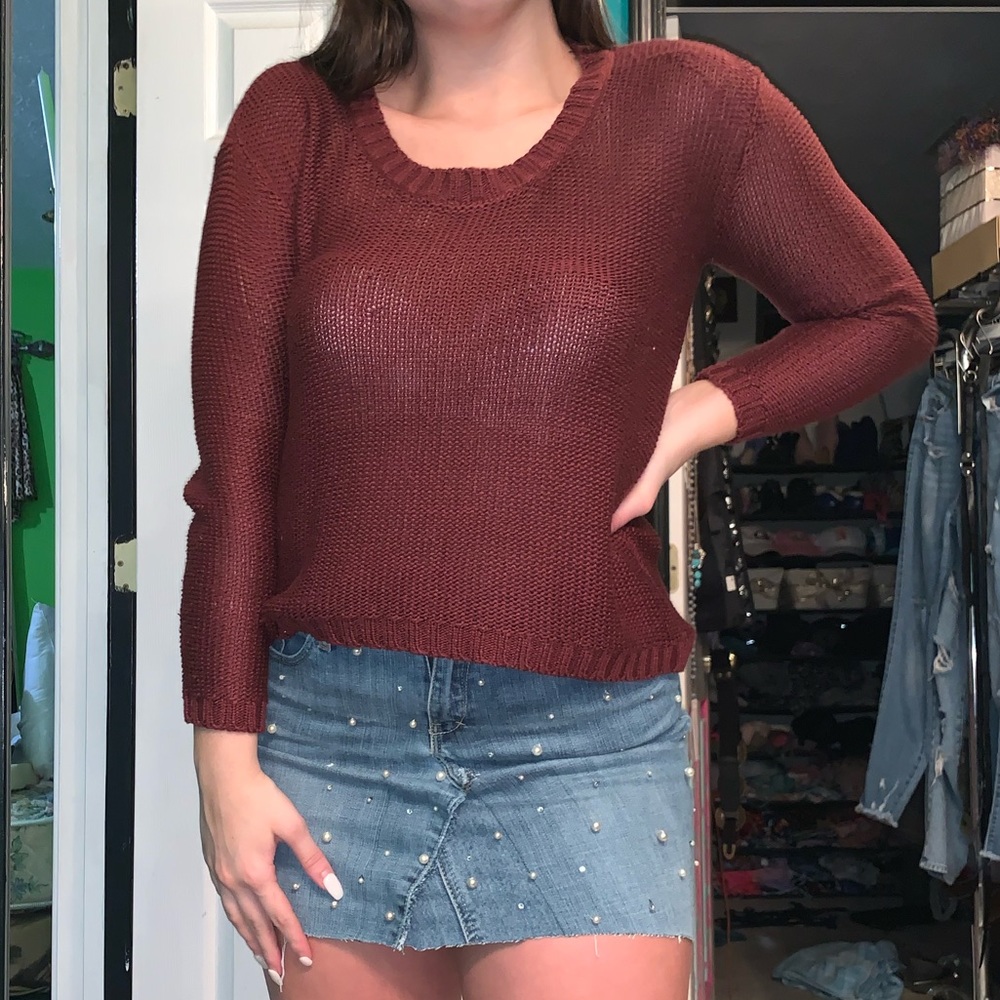 Burgundy lightweight Sweater